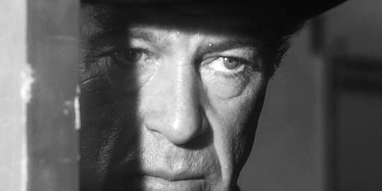 Realistic, principled and most of all, resolute, Sheriff Kane (Gary Cooper) waits to face his own high noon. High Noon.