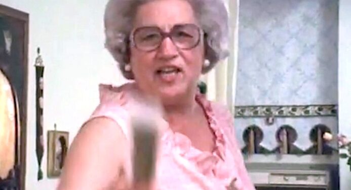 “Is he still taping this? I’ll murder you! You won’t get out of this house alive.” Catherine Scorsese affectionately threatens in her son, Martin Scorsese’s, documentary, Italianamerican (1974).